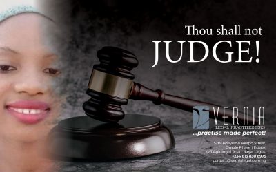 THOU SHALL NOT JUDGE!